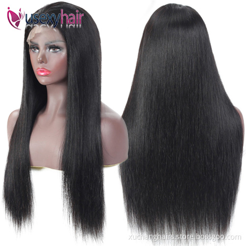 Cuticle aligned hair frontal lace wigs 100% virgin human hair lacefront wig 250 density transparent hd full lace human hair wigs